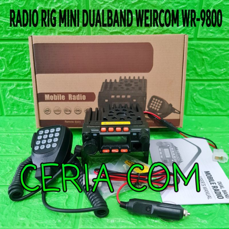 Jual RADIO RIG MINI WEIRCOM WR9800 WEIRWEI UV9800 UV-9800 REDELL DL ...
