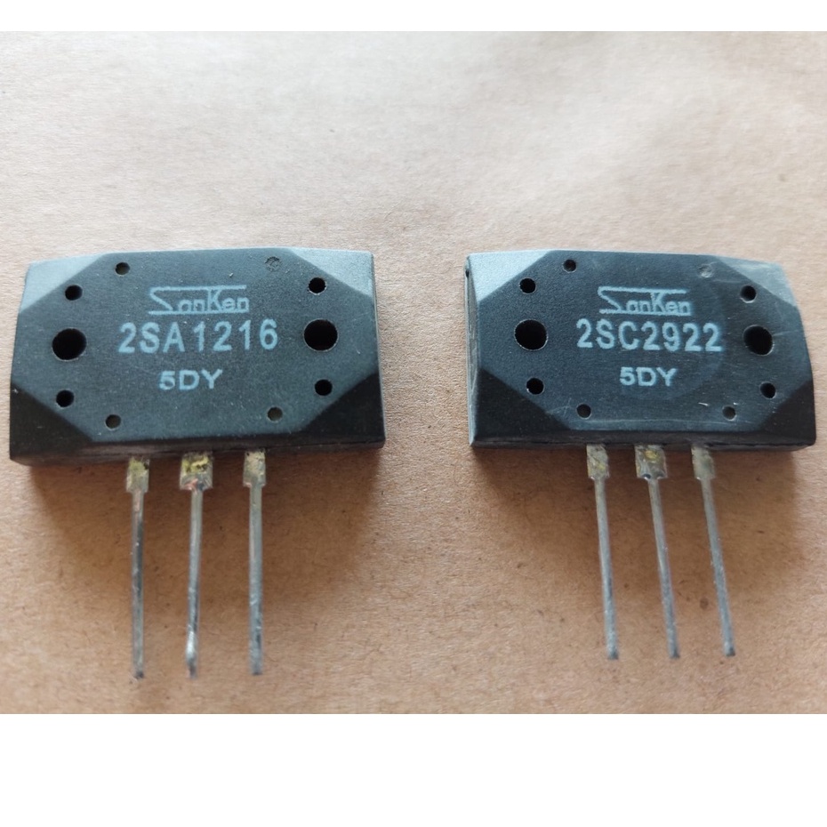 Jual Transistor Sanken 5DY 2SA 1216 dan 2SC 2922 KW 2 TIDAK NEMPEL ...