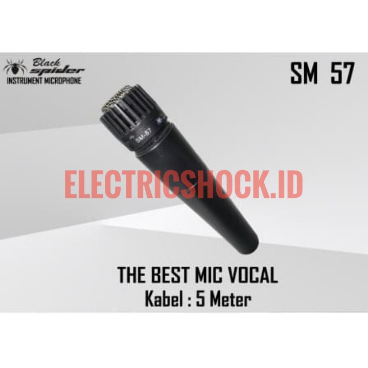 Jual MIC INSTRUMEN BLACK SPIDER SM 57 ORIGINAL | Shopee Indonesia