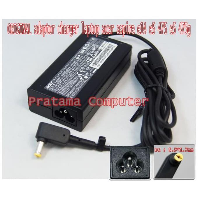 Jual ORIGINAL Adaptor Charger Laptop Acer Aspire E14 E5 475 E5 475g Shopee Indonesia