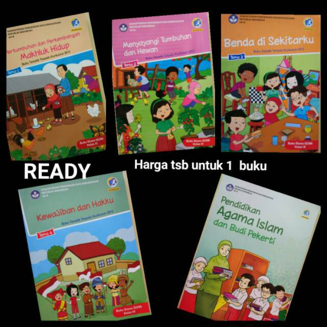 Jual Buku Tematik Kelas 3 SD Kurikulum 2013 Edisi Revisi 2018 ( Satuan ...