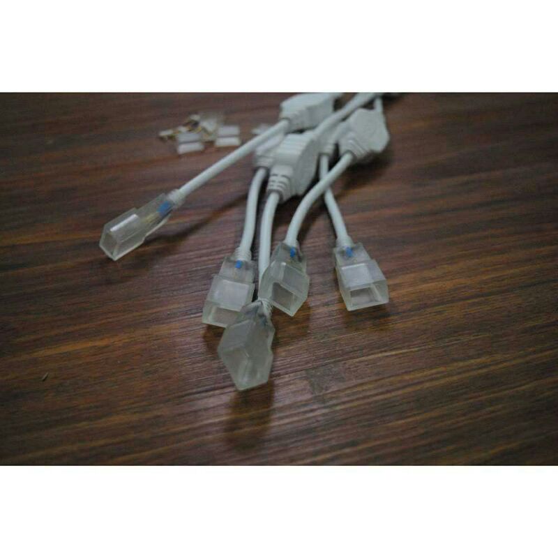 Jual Kabel Modul untuk Lampu LED Strip 2835 220V EU Plug | Shopee Indonesia