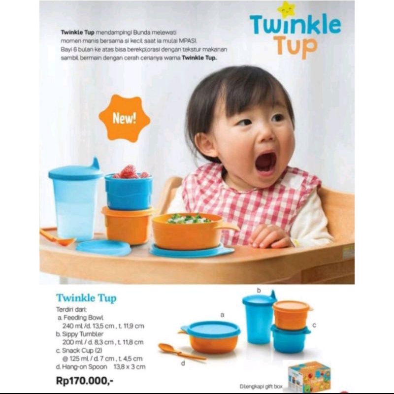 Jual Twinkel Tup tempat makan bayi by Tupperware | Shopee Indonesia