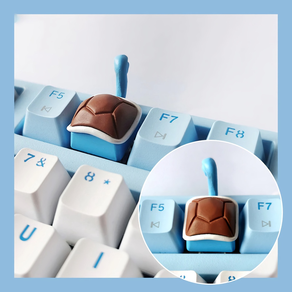 Jual Pokemon Tails Keycap Mechanical Keyboard Keycaps Cute Keycap Lucu ...