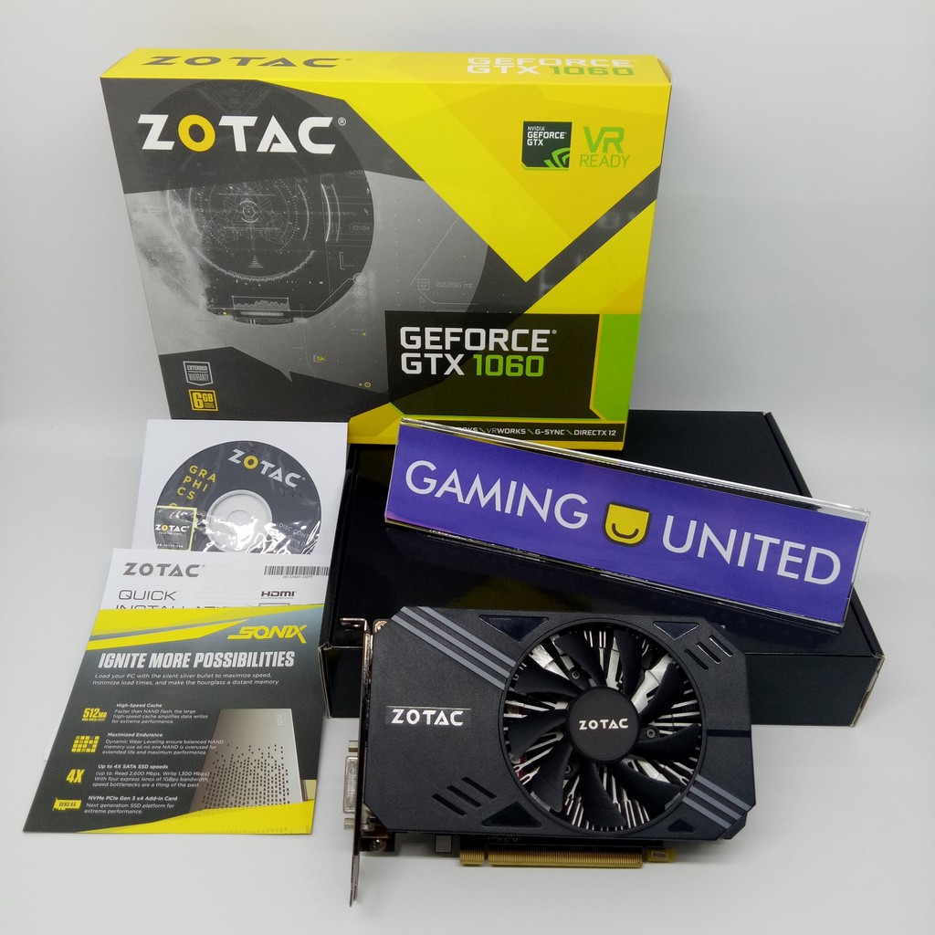 6GB 1060 GTX 【動作確認済】ZOTAC