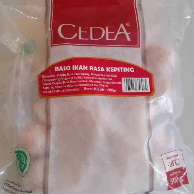 Jual Cedea Baso Ikan Rasa Kepiting 500g Shopee Indonesia