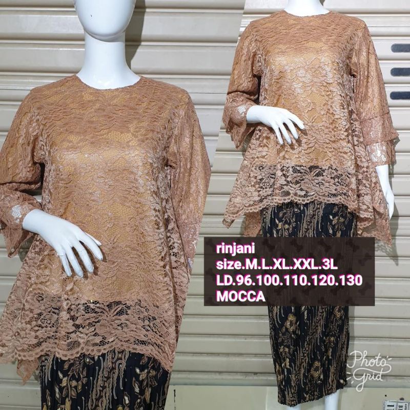 Jual Rinjani Brokat Big Size Ld 130 Kebaya Brokat Jumbokebaya