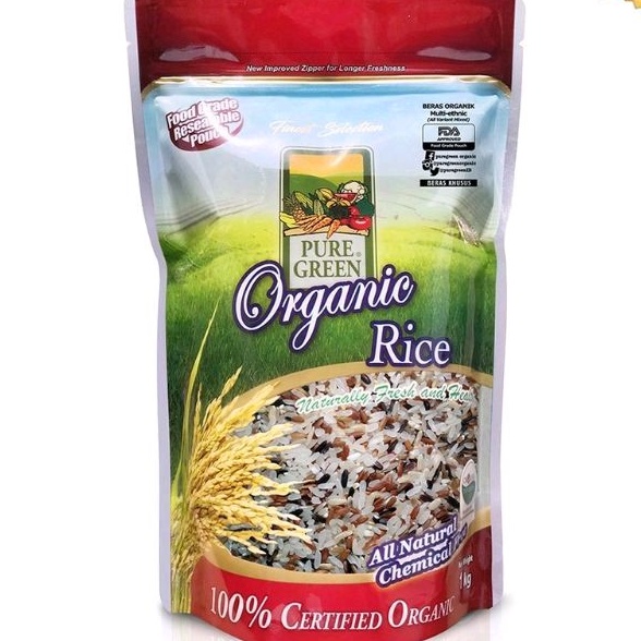 Jual Puregreen Organic Rice Beras Organik Multi Ethnic (Kombinasi All ...