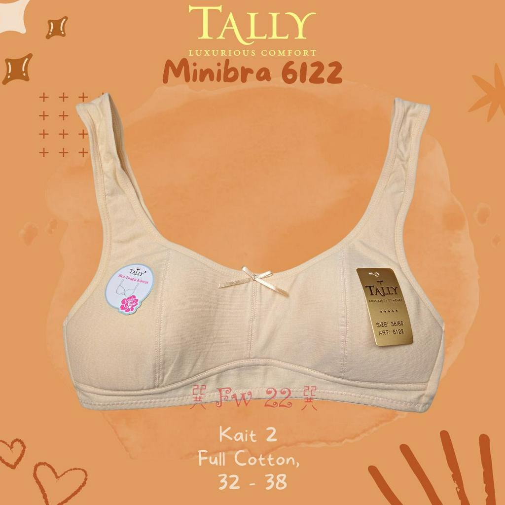 Mini Bra Tally 6122 Bra Remaja Bra Sehari-Hari dengan Ukuran 32-38