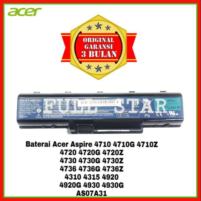 Juyaning 5200mAh da bateria Do Portátil Para acer Aspire 4710 4710G