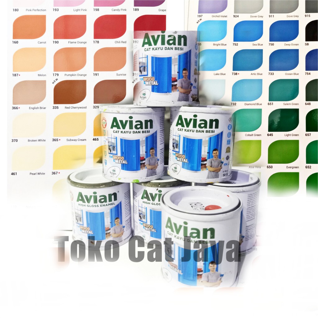 Jual Cat Avian Cat Kayu Besi 200cc 200ml Warna Lengkap Shopee Indonesia 0284