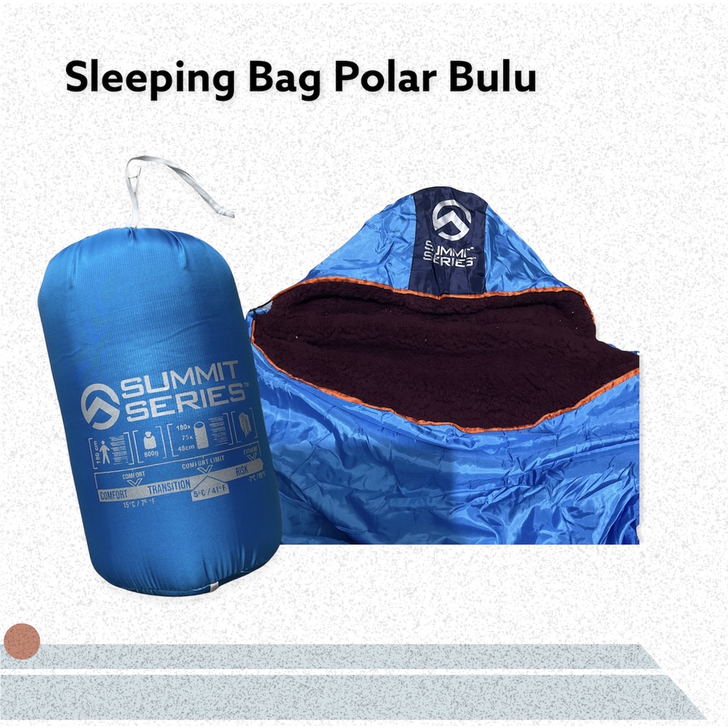 Jual Sleeping Bag Polar Bulu Ekstra Tebal Shopee Indonesia