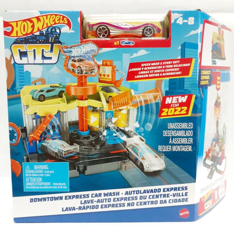 Jual Hot Wheels DOWNTOWN EXPRESS CAR WASH Diecast Track Builder