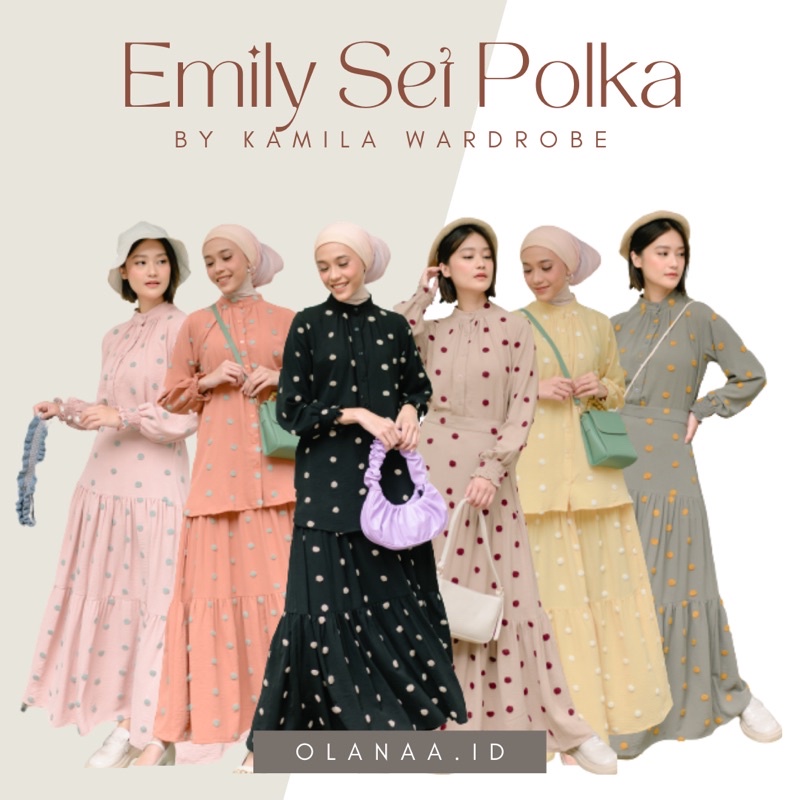 Jual Emily Set Polka Batch 2 - by Kamila Wardrobe | Shopee Indonesia