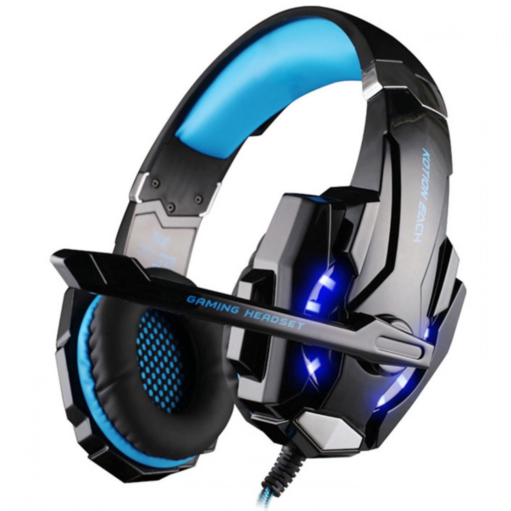 Jual Handsfree Gaming Headset Twisted with LED Light Kotion Each G9000 Shopee Indonesia