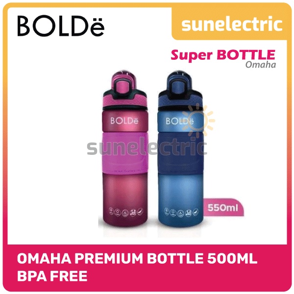 Jual BOLDE Super BOTTLE OMAHA 550 ml / Water Bottle / Botol Minum Sport ...
