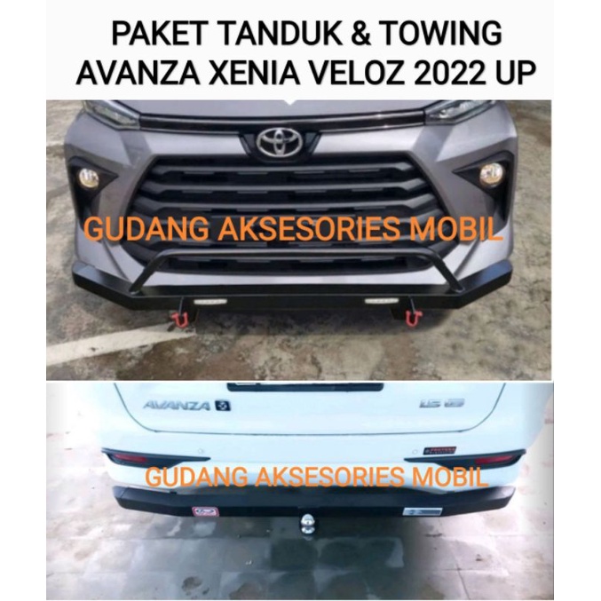 Jual PAKET TANDUK DEPAN DAN TOWING BELAKANG MOBIL AVANZA XENIA TIPE G ...