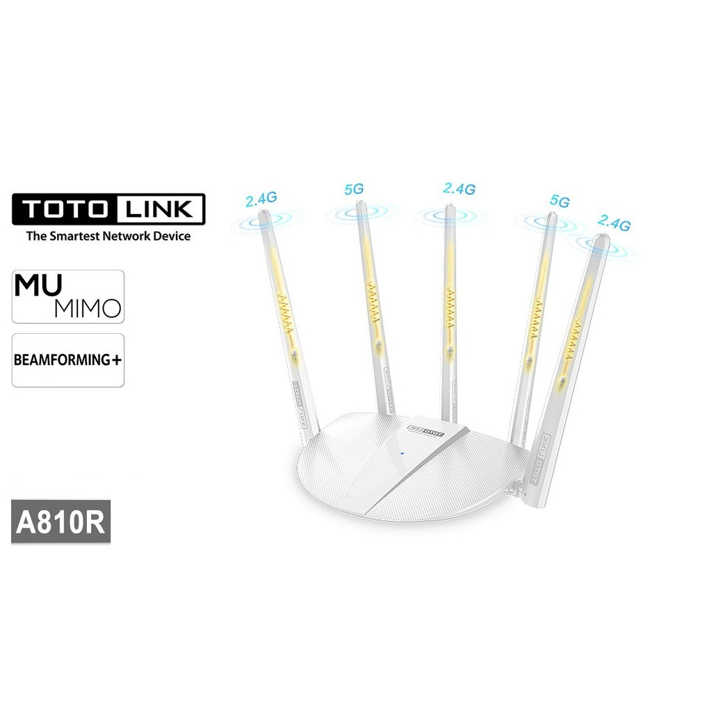 Jual TOTOLINK A810R AC1200 Wireless Dual Band Gigabit Router | Shopee ...