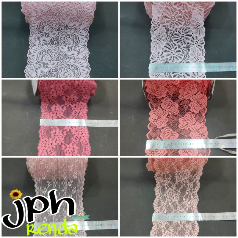 Jual Renda Stretch, renda karet, renda elastis, renda street, renda ...