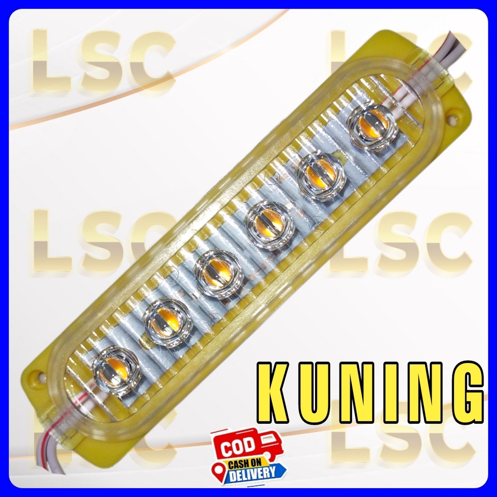 Jual Lampu Led 6 Mata 1x6 Ultrasonic 24 Volt Lampu Truk Bis Shopee