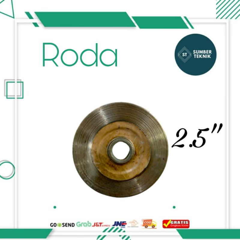 Jual Roda Pagar Besi / Roda Gerbang Besi 2.5 Inch Bulat | Shopee Indonesia