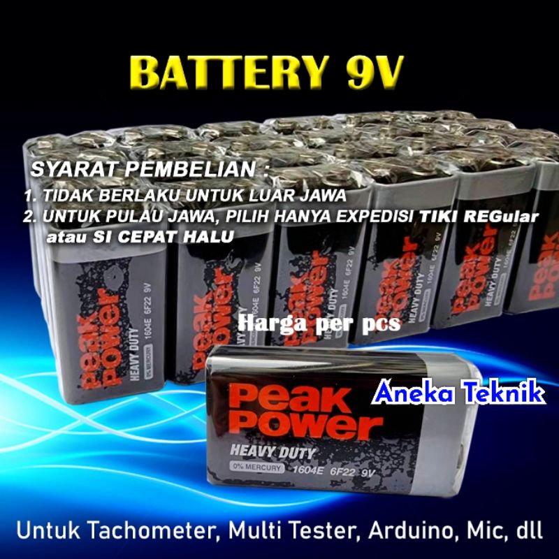 Jual Battery Square Baterai Batre Kotak Dc V Shopee Indonesia