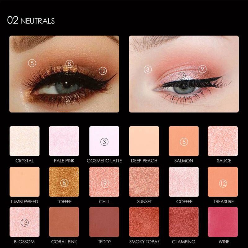 Jual Official Distributor Focallure 18 Color Eyeshadow Twilight FA40 ...