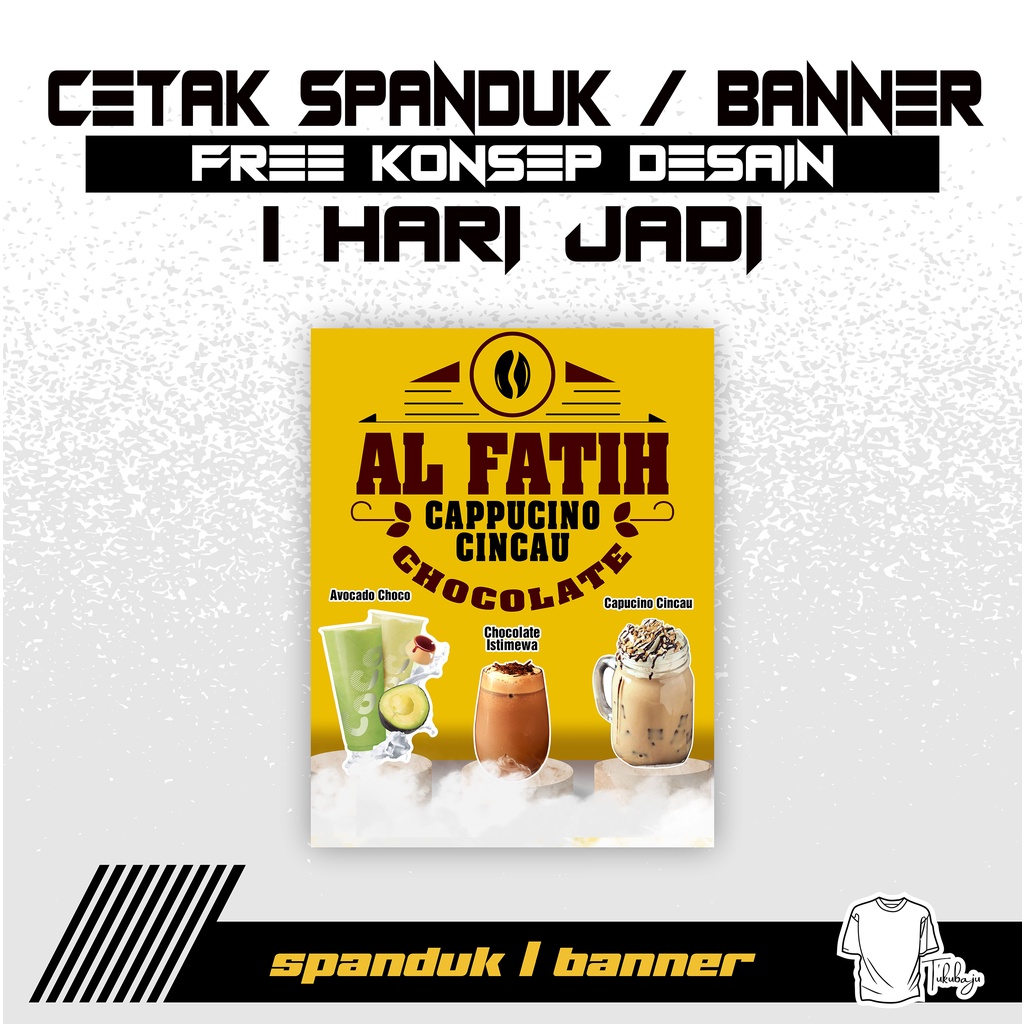 Jual Cetak Spanduk/Banner 1 Hari Jadi | Bebas Konsep Desain | Ukuran ...