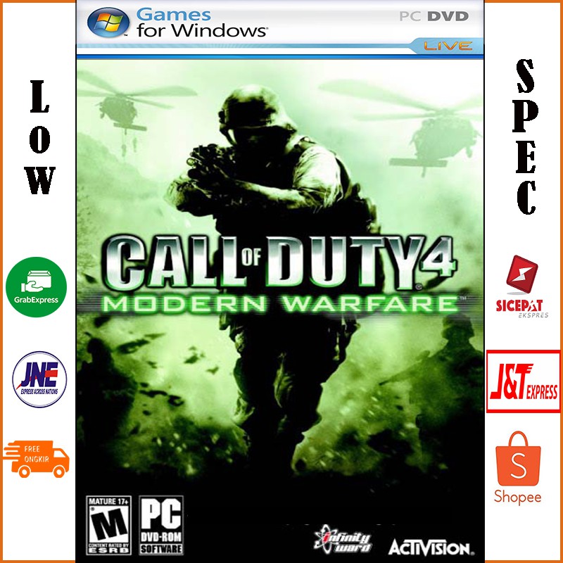 Jual CALL OF DUTY 4 MODERN WARFARE PC / COD 4 MW DVD GAME GAMING LAPTOP