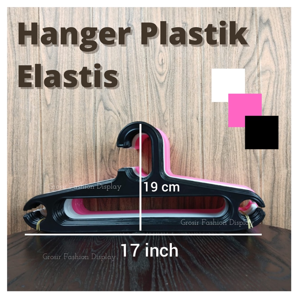 Jual Gantungan Baju Plastik Hanger Laundry / Hanger 17 Inch Dewas ...