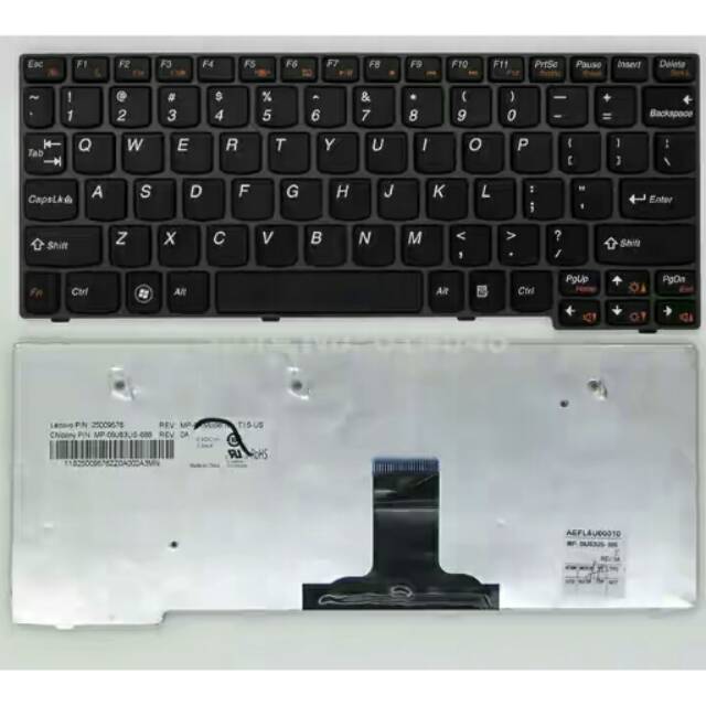 Clavier Lenovo IdeaPad S10-3 - QWERTY Russe - Blanc - MP-09J63US-6864