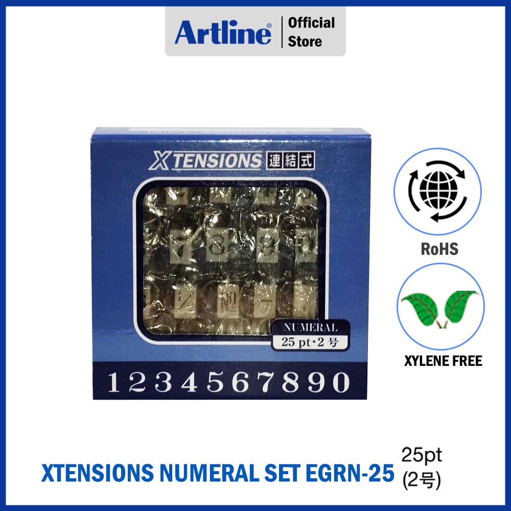 Jual ARTLINE Xstamper Xtensions Numeral / Stamp Numerik Stempel 25 pt