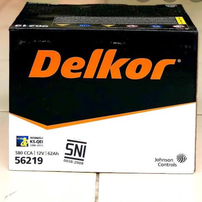 Jual Aki Accu Kering BMW E30 Chevrolet Orlando DELKOR MF 56219 62 AH