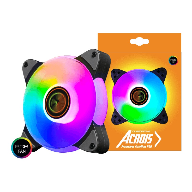 Jual FAN CASING CUBE GAMING ACROIS FRAMELESS RGB LED 12CM | Shopee ...