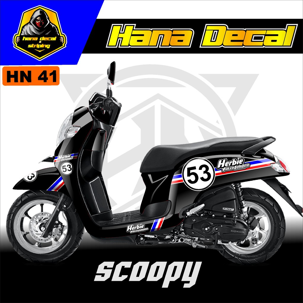 Jual dekal stiker Decal Scoopy full body Full Blok Decal Stiker Scopy ...