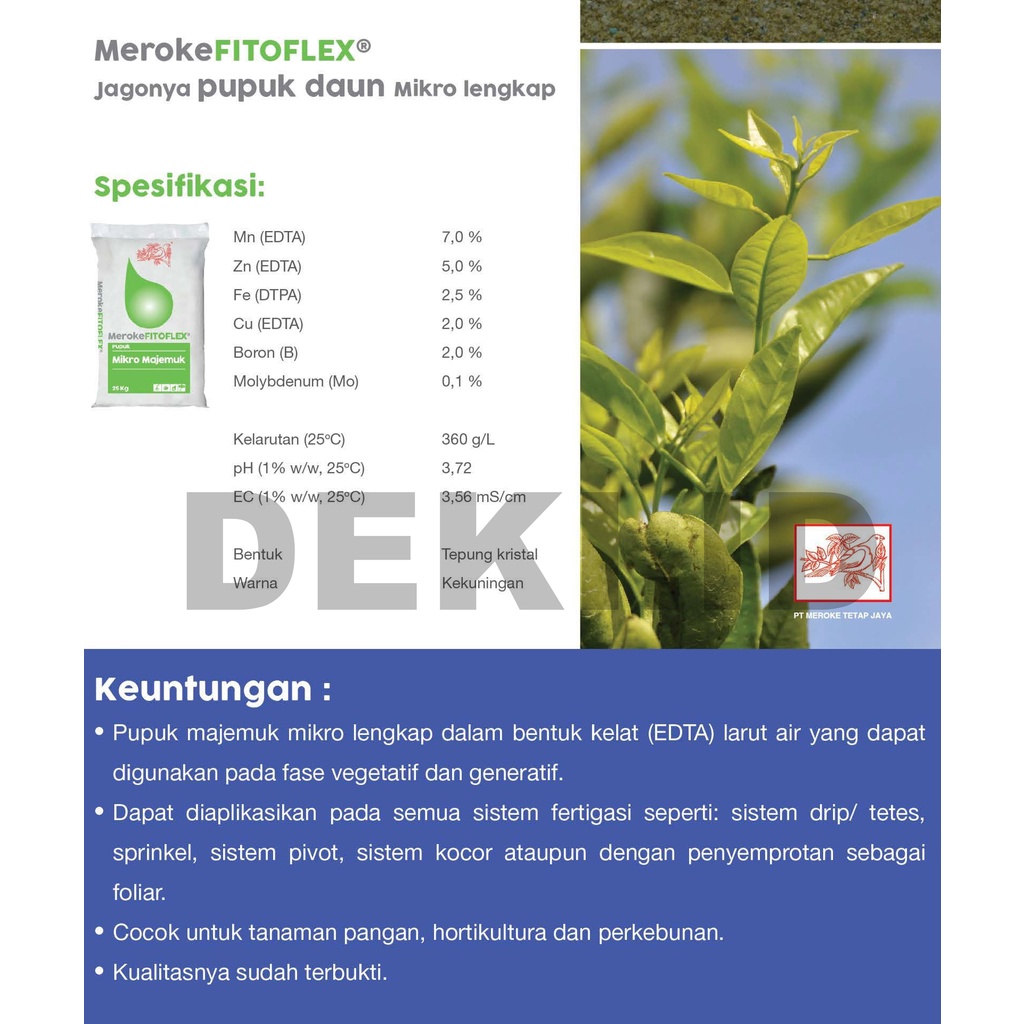 Jual Fitoflex Meroke 25 Gram Kemasan Besar Sachet Pupuk Mikro Majemuk ...