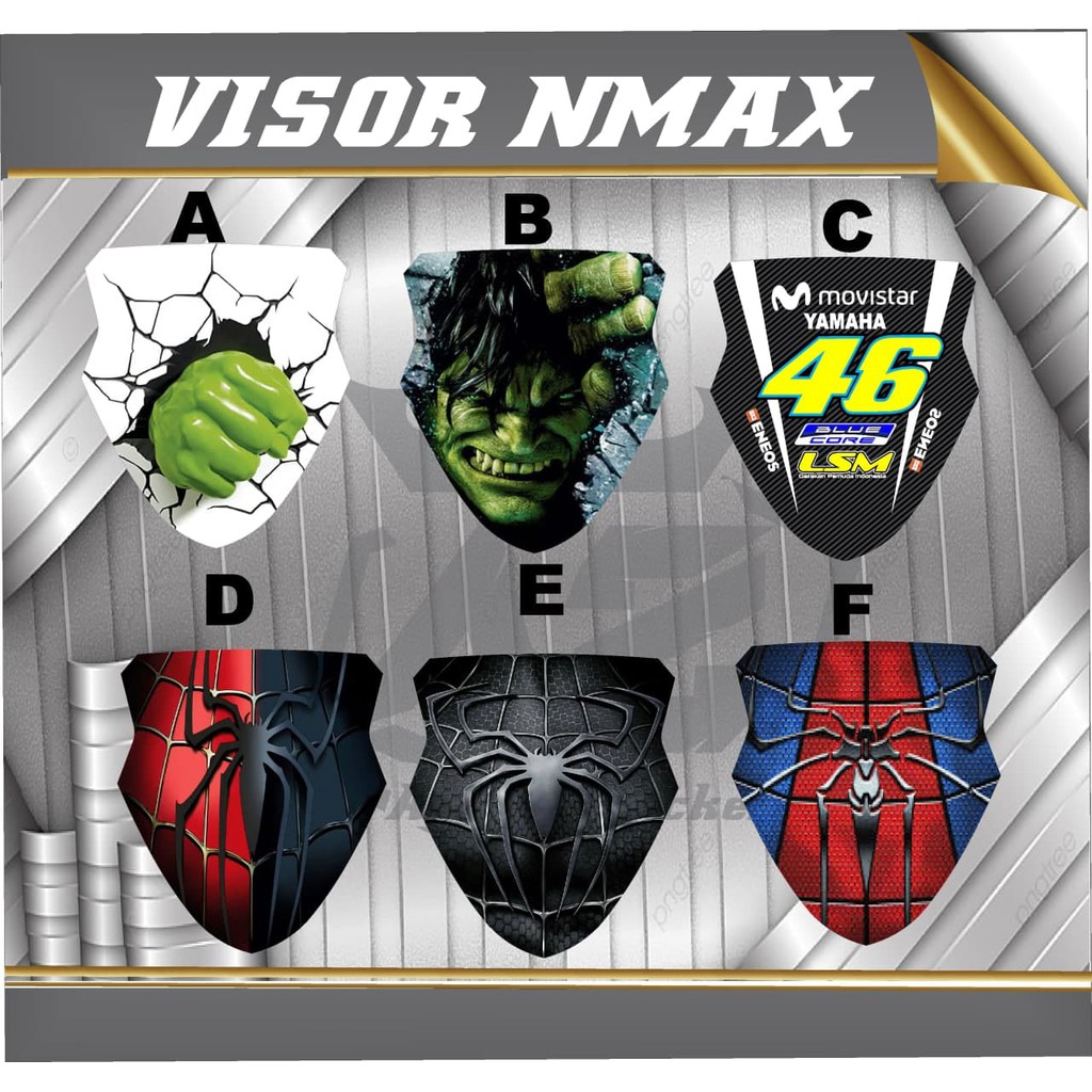 Jual STIKER VARIASI VISOR NMAX Sticker winshield VISOR YAMAHA NMAX