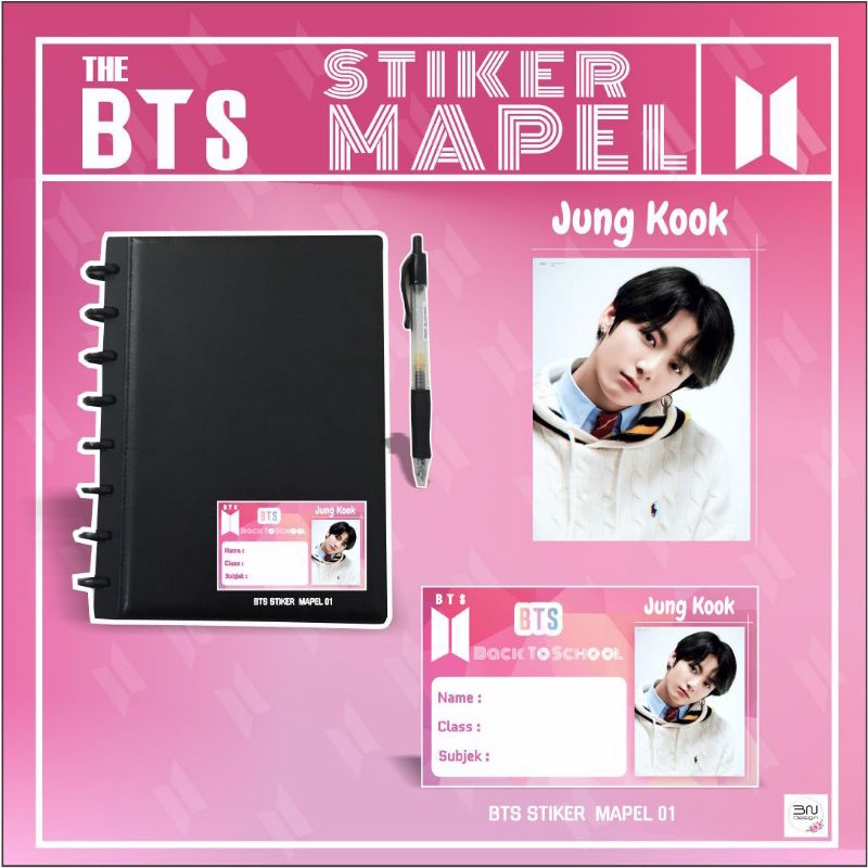 Jual STICKER LABEL NAMA BTS (40 LEMBAR) | Shopee Indonesia
