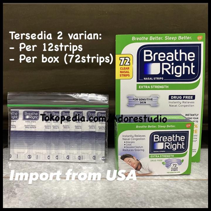 Jual Breathe Right Nasal Strips Pcs Shopee Indonesia