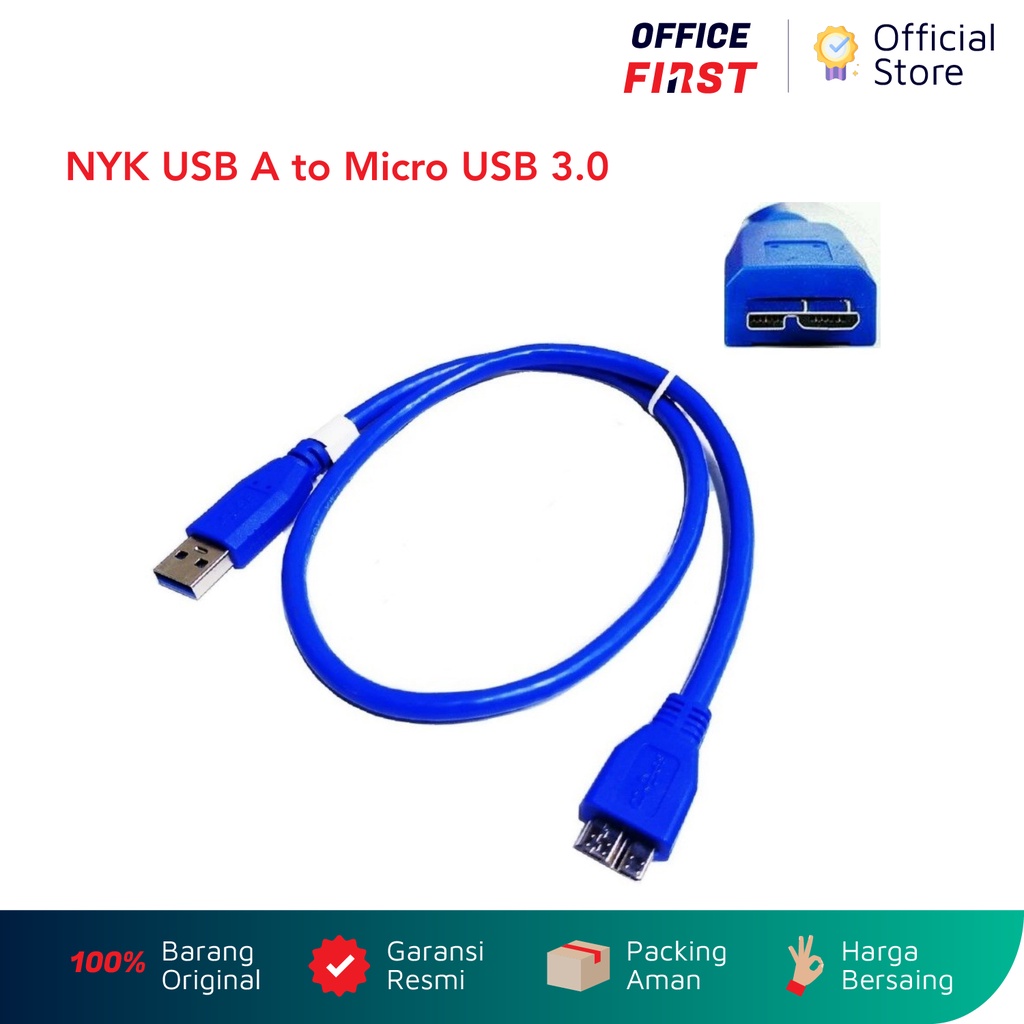 Jual Nyk Usb A Male To Micro Usb Cable Cm Kabel Cm Hard Disk Hdd Shopee Indonesia