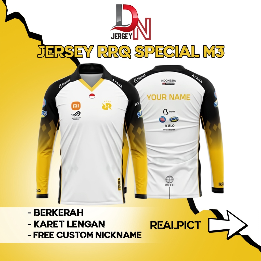 Jual JERSEY BAJU KAOS RRQ SPECIAL M3 WORLD 2021 LENGAN PANJANG (FREE ...
