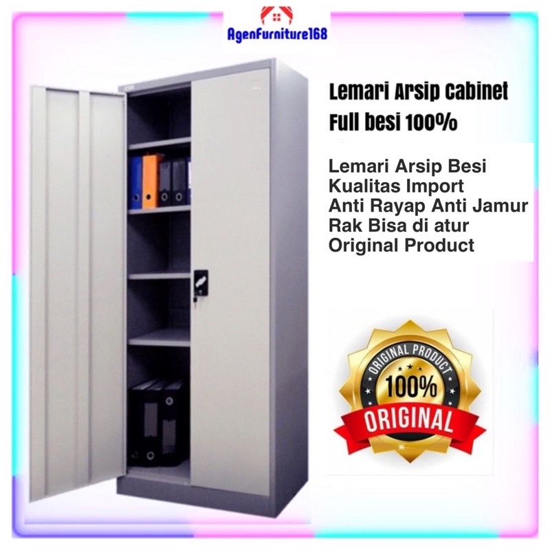 Jual Lemari Arsip Filing Cabinet Besi Pintu Besi | Shopee Indonesia