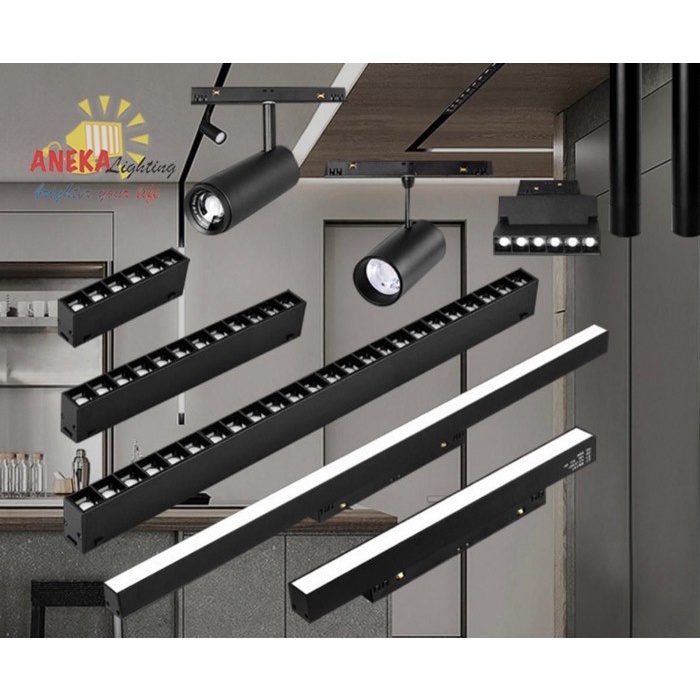Jual Magnetic Track Lighting System - Linear LED Light 6801 | Shopee ...