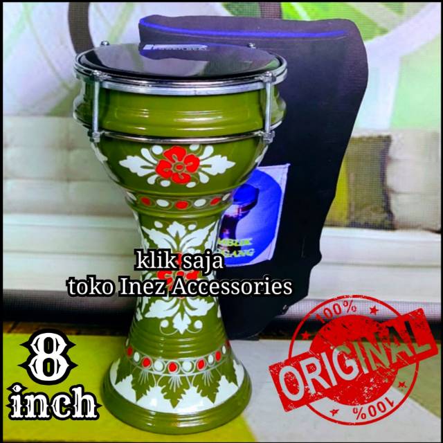 Jual Alat musik islami Dumbuk Power beat 8 inch warna green tea ...