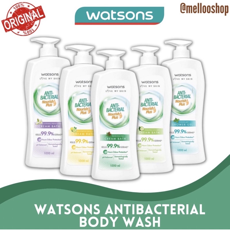 Jual Watsons Shower Gel Anti Bacterial 1000ml Body Wash Sabun Mandi