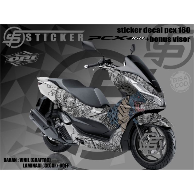 Jual Decal Sticker Honda Pcx 160 Fullbody Sticker Decal Variasi Costum