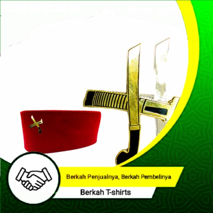 Jual PIN BROSS GOLOK BETAWI I PIN PECI GOLOK SILANG | Shopee Indonesia