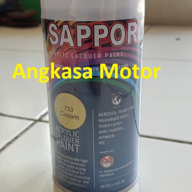 Jual Cat Semprot CREAM 733 KREM Sapporo Gading Spray Pylox Pilox 300 ML ...