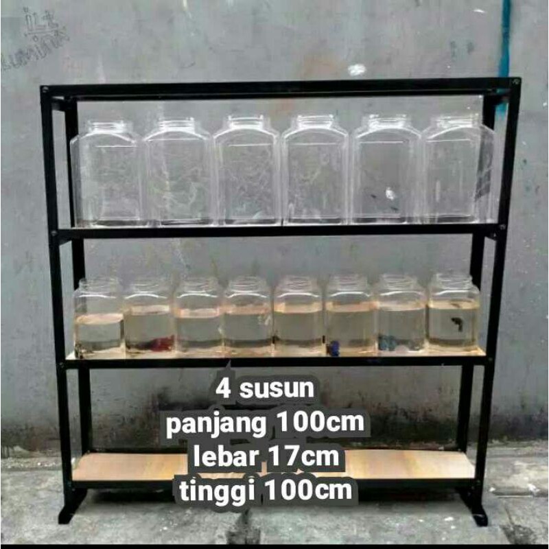 Jual Rak ikan cupang ( penyangga di las full) | Shopee Indonesia