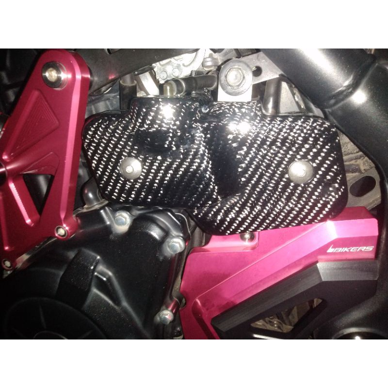 Jual Cover Reservoir Radiator Carbon Kevlar R25/MT25 | Shopee Indonesia
